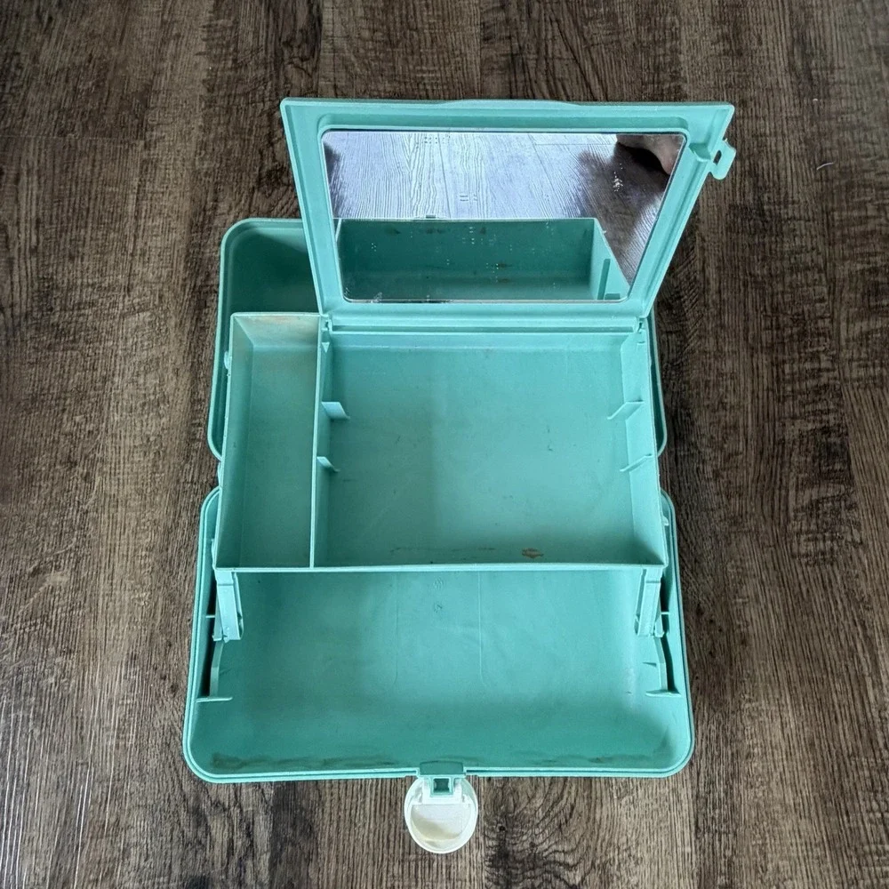Caboodles On-The-Go Girl Makeup Box, Turquoise on Marble - Picture 5 of 10